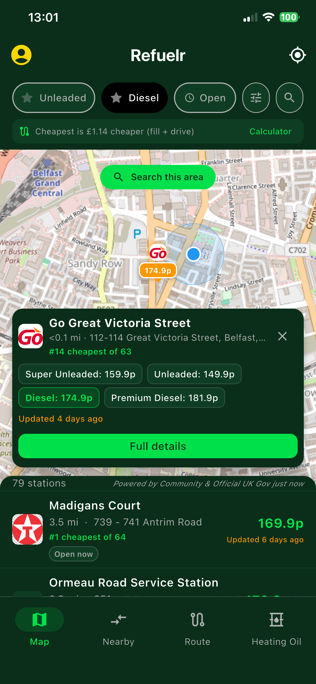 Station details